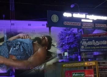 மரங்களை வெட்டியதை தட்டிக்கேட்ட இளைஞரை அரிவாளால் தாக்கிய மாற்று சமூகத்தைச்சேர்ந்த இளைஞர்கள்