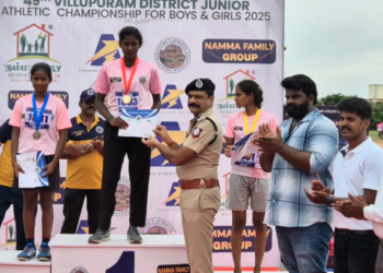 விழுப்புரத்தில் மாவட்ட அளவினா தடகள போட்டியில் 1500 வீரர்கள் பங்கேற்பு