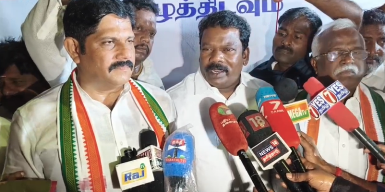 சரத்குமார் தன்னைசுயபரிசோதனை செய்துகொள்ள பாஜகவின் துணையோடு தேர்தல்ஆணையம் வாக்குத்திருட்டில் செல்வபெருந்தகைபேட்டி