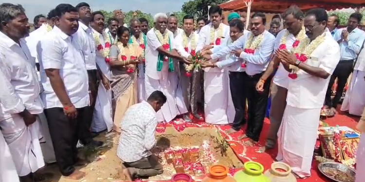 தளவானூர், விவசாயிகளின் நீண்ட நாள் கோரிக்கையை ஏற்று தென்பெண்ணை ஆற்றில் 84 கோடி ரூபாயில் தடுப்பணை சீரமைப்பு பணி