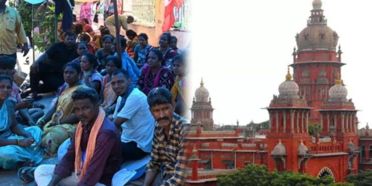 தூய்மைப் பணியாளர் வழக்கு : தமிழக அரசு பதிலளிக்க உயர் நீதிமன்றம் உத்தரவு