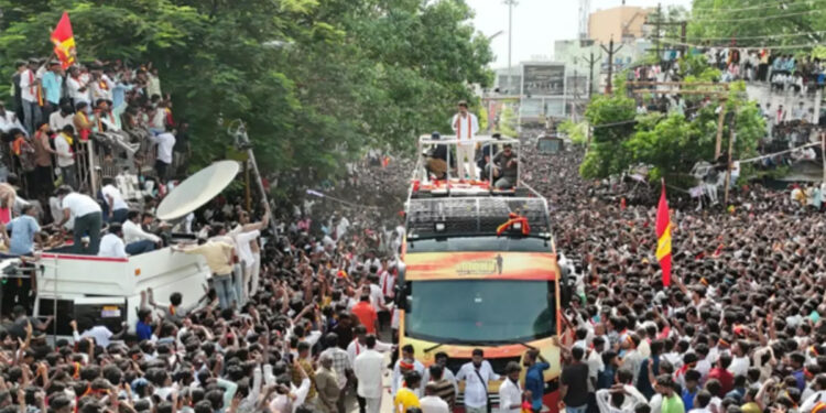 விஜய் பிரசாரம் நடைபெறும் பகுதிகளில் இன்று மின்தடை : தவெக கோரிக்கைக்கு மின்வாரியம் ஒப்புதல்