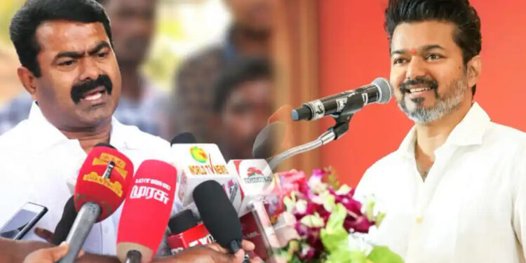 6 தொகுதிகளில் நாம் தமிழர் கட்சி வேட்பாளர் அறிமுகம் : விஜயை விமர்சித்த சீமான்