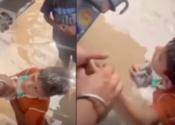 பஞ்சாப் வெள்ள நெருக்கடியில் அப்பாவித்தனத்தால் நெகிழச் செய்த சிறுவனின் செயல்