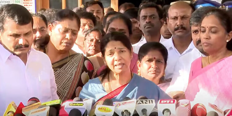 “சதி செய்யவேண்டிய அவசியம் எங்களுக்கு இல்லை” – திமுக எம்.பி. கனிமொழி