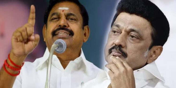 தாராபுரம் பொதுக்கூட்டம் : “நான்கு முதல்வர்கள் ஆட்சி” என ஸ்டாலினை கேள்வி கேட்ட எடப்பாடி பழனிசாமி