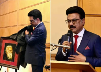 லண்டன் ஆக்ஸ்போர்டில் பெரியாரின் உருவப்படத்தை திறந்துவைத்த முதலமைச்சர் ஸ்டாலின்