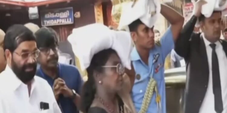 இருமுடி கட்டி ஐயப்பனை காண வந்த குடியரசுத் தலைவர் முர்மு