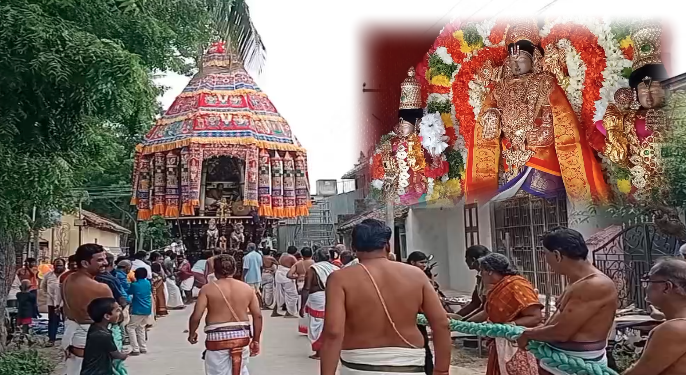 சீர்காழி அருகே அண்ணன் பெருமாள் கோவில் தேரோட்டம்