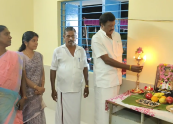 குத்தாலம் தேர்வுநிலை பேரூராட்சியில் ரூபாய் 20  லட்சம் மதிப்பீட்டில் MLAதொகுதி கட்டப்பட்ட அங்கன்வாடி மையம் &பயணியர் நிழற்குடை திறப்புவிழா