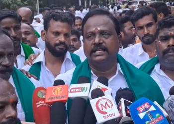 திருவாரூர் மாவட்ட பாரதிய ஜனதா கட்சியின் சார்பில் ஆர்ப்பாட்டம்