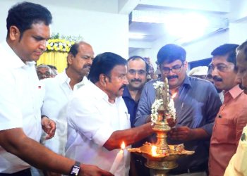 ரூ46.5கோடி செலவில் கட்டப்பட்ட புதிய பேருந்து நிலையம் அமைச்சர் K.N.நேருவால் திறப்பு T.R.P.ராஜா பேச்சு