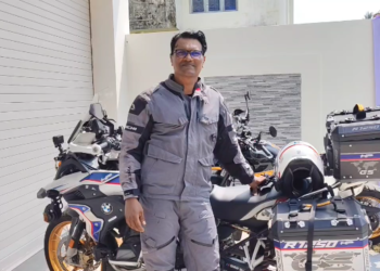 சிங்கப்பூரிலிருந்து 41 நாட்களில் 14,000 கிலோ மீட்டரை கடந்து சாதனை