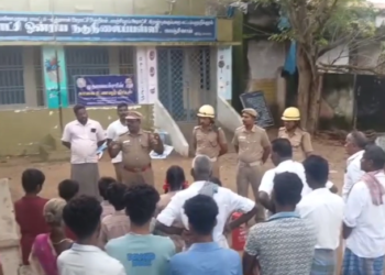 குத்தாலம் ஊராட்சி ஒன்றிய நடுநிலைப் பள்ளியில் காலை உணவு தயாரிக்கும் சமையல் கூடத்தில் திடீரென தீ விபத்து