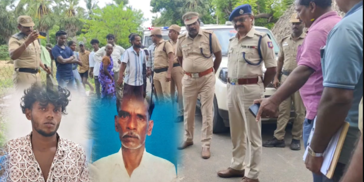 தரங்கம்பாடி அருகே மது போதையில் இருசக்கர வாகனத்தில் அதிவேகமாக சென்ற இளைஞரை தட்டி கேட்ட நபரின் தந்தையை கத்தியால் குத்திக் கொலை