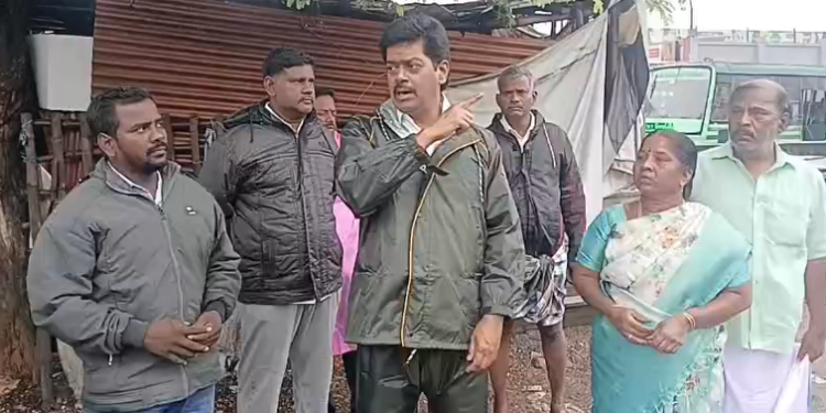 விழுப்புரத்தில் கனமழையால் பாதிக்கப்பட்ட பகுதிகளில்Dr.லட்சுமணன் ஆய்வு செய்து உடனடியாக நடவடிக்கை