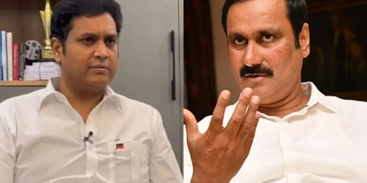 ‘குடுகுடுப்பைக்காரர் போல் அமைச்சர் ராஜா பேசுகிறார்’ – அன்புமணி குற்றச்சாட்டு