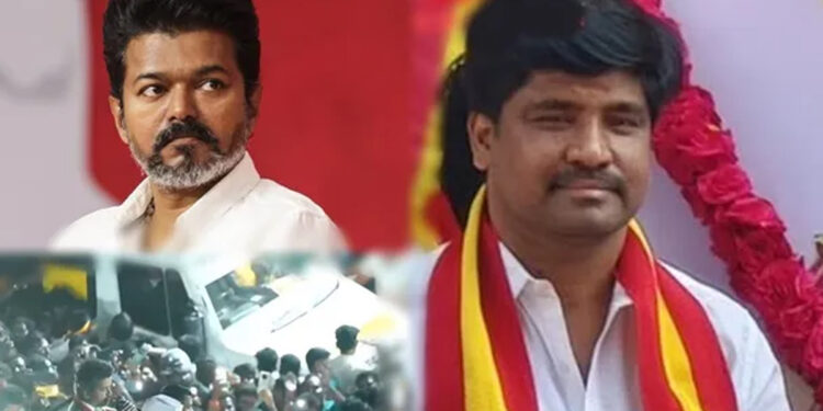 சிறை அனுபவம் குறித்து உருக்கமாக பேசிய கரூர் மதியழகன் – ஆறுதலாக கட்டியணைத்த விஜய்