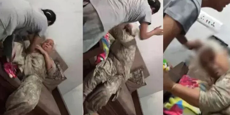 சொத்து தகராறில் மருமகள் மாமியாரை தாக்கிய வீடியோ வைரல்!