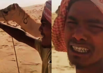 சவுதி அரேபியாவில் ஒட்டகம் மேய்க்கும் இந்திய இளைஞரின் குமுறல் – வீடியோ வைரல் !
