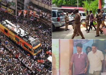 கரூர் கூட்ட நெரிசல் வழக்கு | தவெக நிர்வாகிகள் 15 நாட்கள் நீதிமன்றக் காவல்