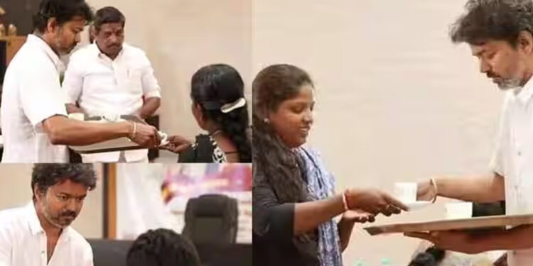 கண்ணீருடன் விஜய்… கரூர் துயரத்தில் பலியானோரின் குடும்பத்தாரை சந்தித்து ஆறுதல்!”