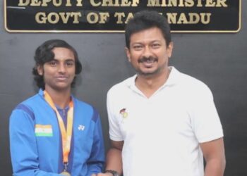 பட்டையை கிளப்பும் தமிழக வீரர்கள் – தங்கம் வென்ற வீராங்கனைக்கு உதயநிதி பாராட்டு