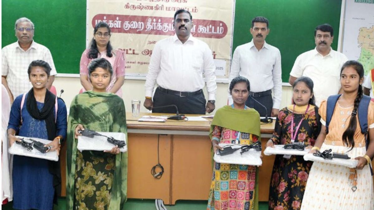 கிருஷ்ணகிரியில் மக்கள் குறை தீர்க்கும் கூட்டம்: 379 மனுக்கள் ஏற்பு.