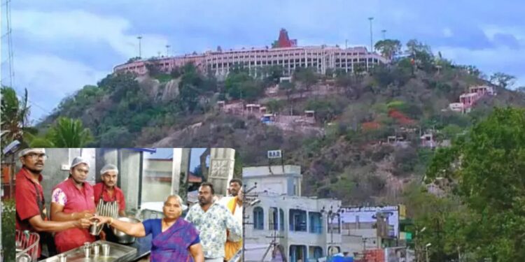 பழநி படிப்பாதையில் ஐயப்ப பக்தர்களுக்கு சுடச்சுட சுக்கு காபி