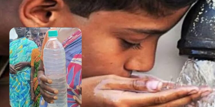 பச்சை நிறத்தில் குடிநீர்: நோய் பரவும் அபாயம்!