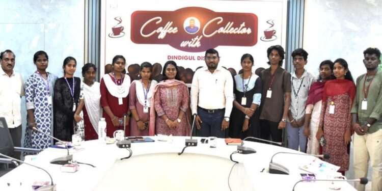 முதன்முறையாக வாக்களிக்க உள்ள இளைஞர்களுடன் ‘Coffee with Collector’ –திண்டுக்கல் முன்னுதாரணம்!