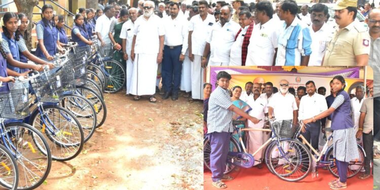 விலையில்லா மிதிவண்டிகள் வழங்கும் திட்டம் 2025-2026 தொடக்கம்