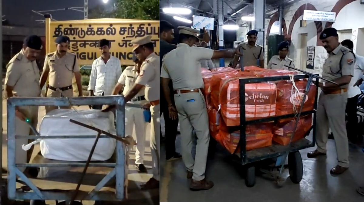 டெல்லியை உலுக்கிய பயங்கரவாதத் தாக்குதல் எதிரொலி திண்டுக்கல் ரயில் நிலையத்தில் உச்சகட்ட பாதுகாப்பு!