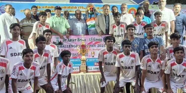 மாநில கால்பந்துப் போட்டி: மதுரை அணிக்கு முதலிடம்!