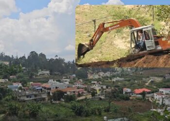 கொடைக்கானலில் கனரக வாகனங்கள் இயக்க தடை:  ஹிட்டாச்சி பறிமுதல்!