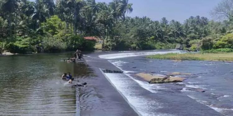 ஆழியார் தடுப்பணையில்  இரும்பு கம்பி வேலி அமைப்பு