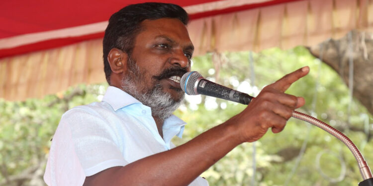 “மோடி, அமித்ஷா, அம்பானி கூட்டணி பொறுப்பேற்க வேண்டும் !”- திருமாவளவன் கடும் விமர்சனம்