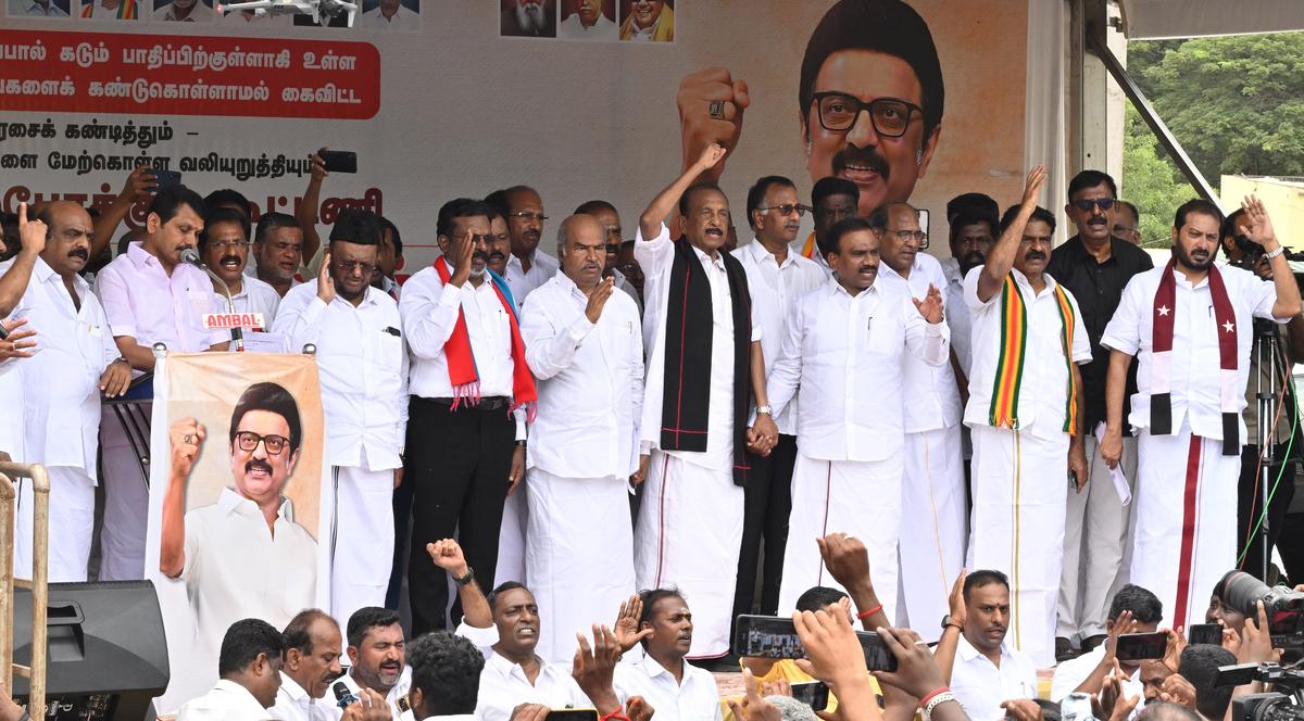 திமுக கூட்டணி கட்சிகள் இன்றும் நாளையும் ஆர்ப்பாட்டம்