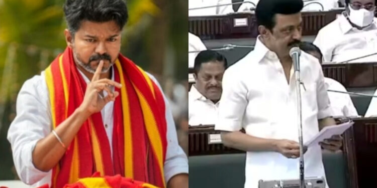சட்டசபையில் ஸ்டாலின் வன்ம அரசியல் செய்தார் – முதல்முறையாக மௌனம் கலைத்த விஜய்..!