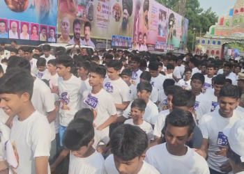 மயிலாடுதுறையில் ஆயிரத்துக்கும் மேற்பட்ட மாணவ மாணவிகள் பங்கேற்ற மாரத்தான் ஓட்டம்