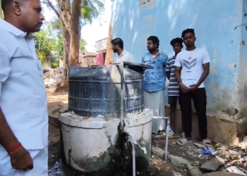 வலங்கைமான் விருப்பாச்சிபுரம் ஊராட்சி ஒன்றிய துவக்கபள்ளி தண்ணீர் தொட்டியினால் தொற்று பரவும் அபாயம்