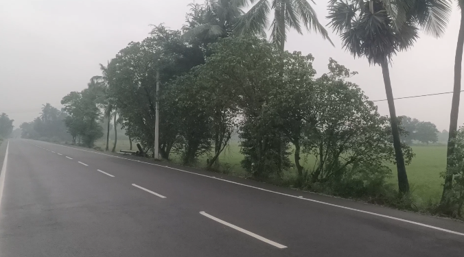 செங்கல்பட்டு  மாவட்டத்தில்  சாரல்  மழையுடன் பனிப்பொழிவு. வாகன ஓட்டிகள் அவதி