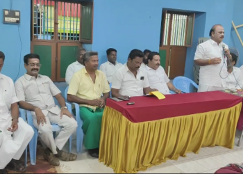 மயிலாடுதுறைக்குBJPமாநில தலைவர் நைனார் ராஜேந்திரன் வருகை ஒட்டி தொகுதிபொறுப்பாளர் அகோரம் சிறப்புஆலோசனை