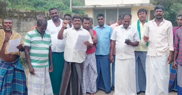 கிடாரங்கொண்டான் கிராமத்தில் தமிழ்நாடு நுகர்பொருள் வாணிப கழக சுமைத்தூக்கும் தொழிலாளர்கள் ஆர்ப்பாட்டம் 