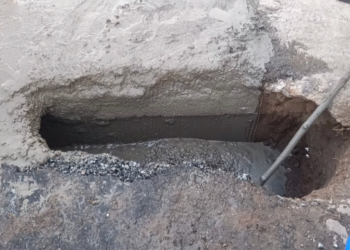 திருவாரூர் புறவழி பிரதான சாலையில் பள்ளம் விழுந்து போக்குவரத்து பாதிப்பு.. பொதுமக்கள் அவதி