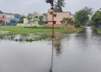 மயிலாடுதுறை புறநகர் மழை காரணமாக குடியிருப்பு பகுதி சூழ்ந்ததண்ணீர்,பலமுறைமனு அதிகாரிகள் யாரும் வரவில்லை பொதுமக்கள் வேதனை