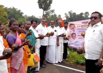 உதயநிதி ஸ்டாலின் பிறந்தநாளை முன்னிட்டு ஆயிரத்துக்கும் மேற்பட்ட பனை விதைகளை நட்டு சுற்றுச்சூழலை காக்கும்பணி