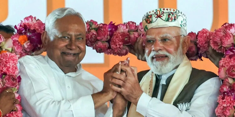 நிதிஷ் குமார் பீஹார் முதல்வராக 10வது முறையாக பதவி ஏற்றார் !