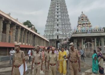 திருவண்ணாமலை கிரிவல பாதுகாப்பு ஏற்பாடு – டிஜிபி வெங்கட்ராமன் ஆய்வு