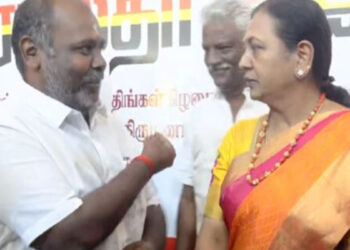 பிரேமலதா விஜயகாந்தை சந்தித்தார் ஆர்.பி. உதயகுமார்